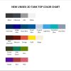 tank top color chart - Total Drama Island Store